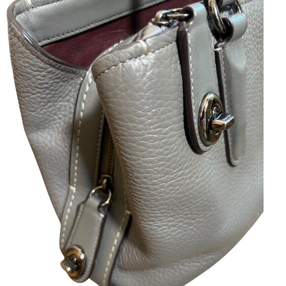 Coach Brooklyn Carryall 28 in Gray - Picture 3 of 12